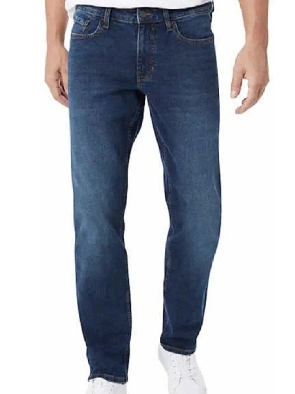NWOT Izod Men's 34x30 Blue Straight Fit Comfort Stretch Jeans Denim